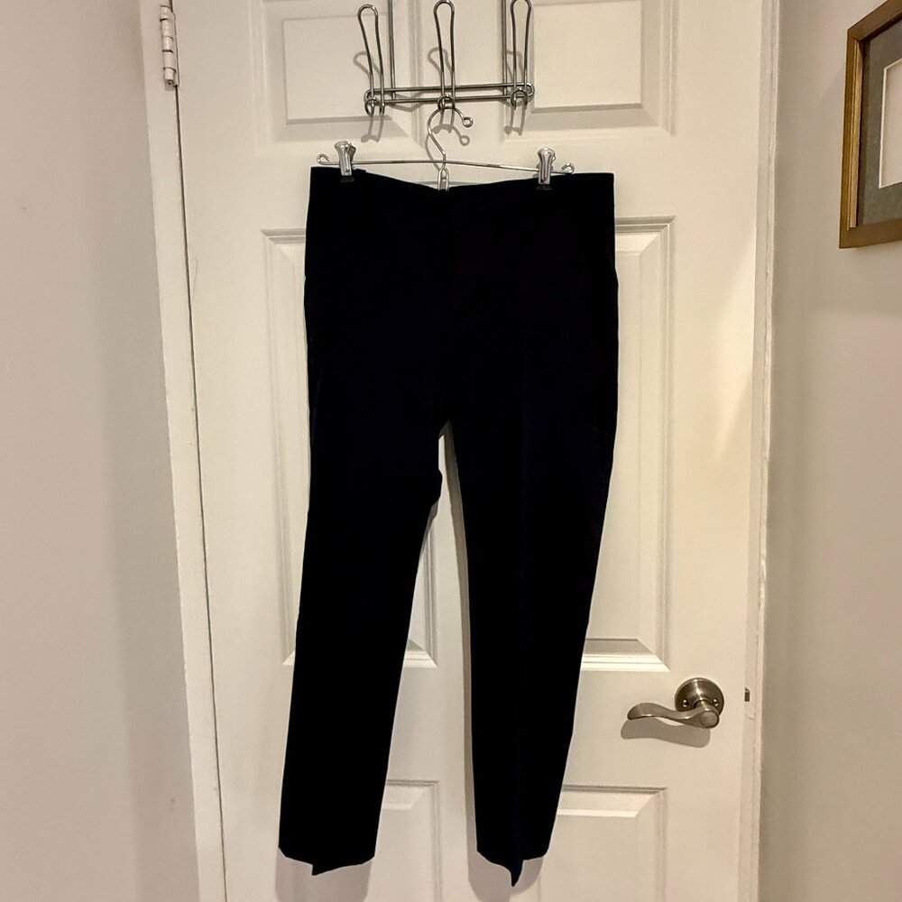 Vince Crop Stretch Cotton Chinos, Coastal Blue